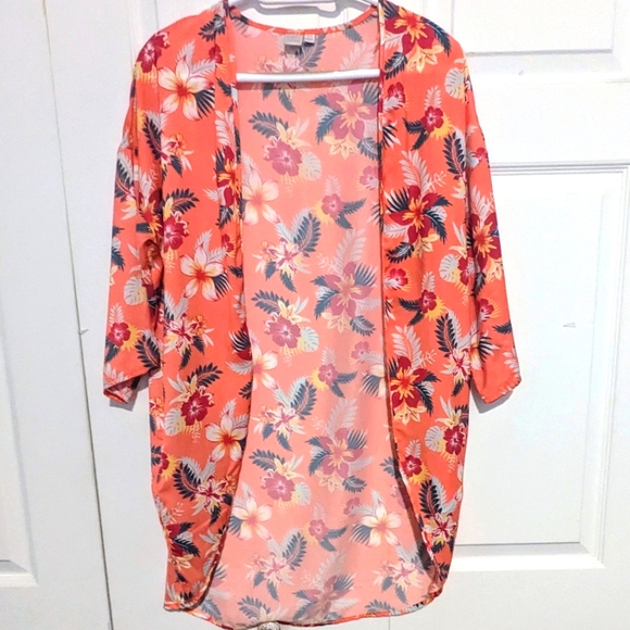 twik Other - Bright Floral Kimono Style Coverup by TWIK